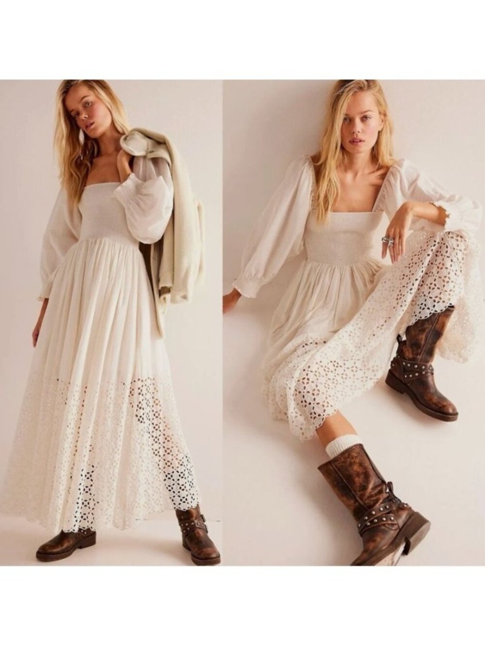 Free People Perfect Storm Midi Dress Medium - Picture 1 of 6